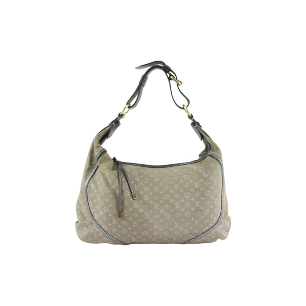 Louis Vuitton Platine Grey Monogram Mini Lin Idylle Manon Mm Hobo Artsy Bag
